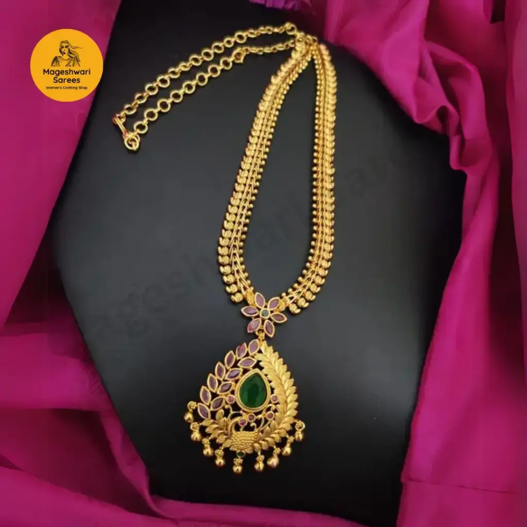 Gold Plated South Indian Traditional Jewellery Necklace