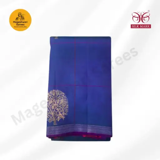 Pure Silk Saree (Violet)